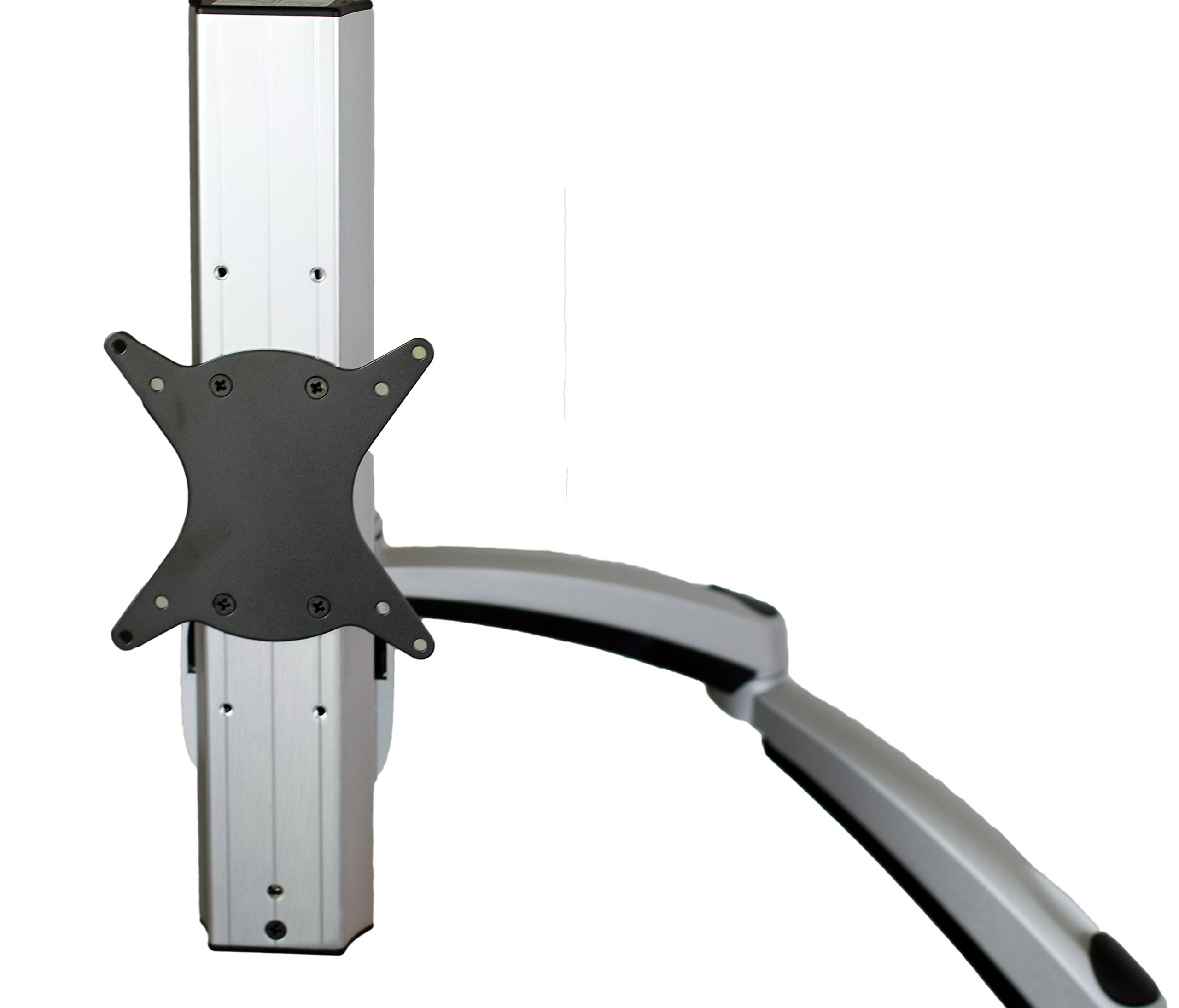 Mount-It! Adjustable Monitor Desk Mount - Full Motion Swivel & Tilt Stand with Quick Release Arm & Grommet Base for Single Screen (22-35 Inch) - Perfect for Home Office, Gaming Setup & Workspace Ergonomics