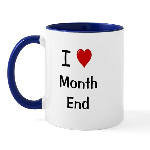 White/Navy Inside - Financial Accountant Mug I Love Month End Mug