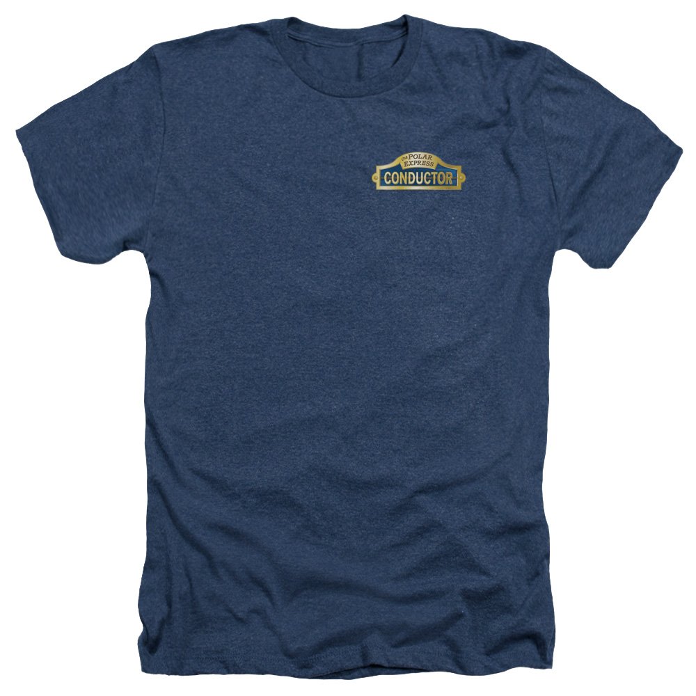 Polar Express Conductor Heather T-Shirt - Unisex Adult T-Shirt for Men & Women | Christmas Movie Fan Gift, Holiday Pajama Party Outfit