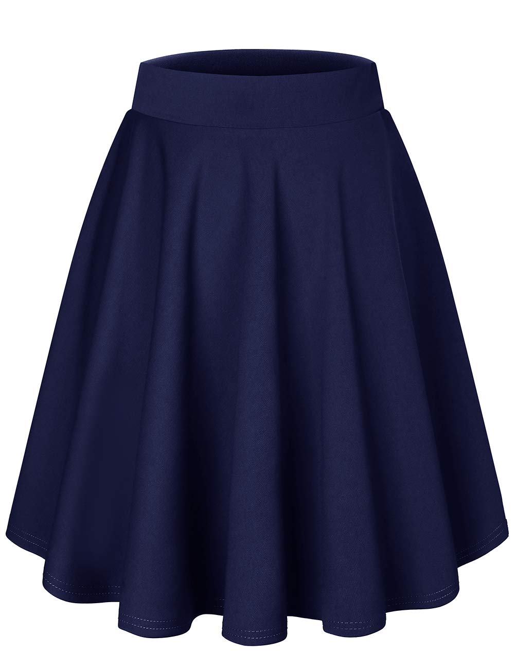 DRESSTELLS Women's Stretchy High Waist A-Line Mini Skater Skirt - Casual Flowy Skirts for Women 2025 | Perfect for Summer Outfits, Date Nights & Office Wear