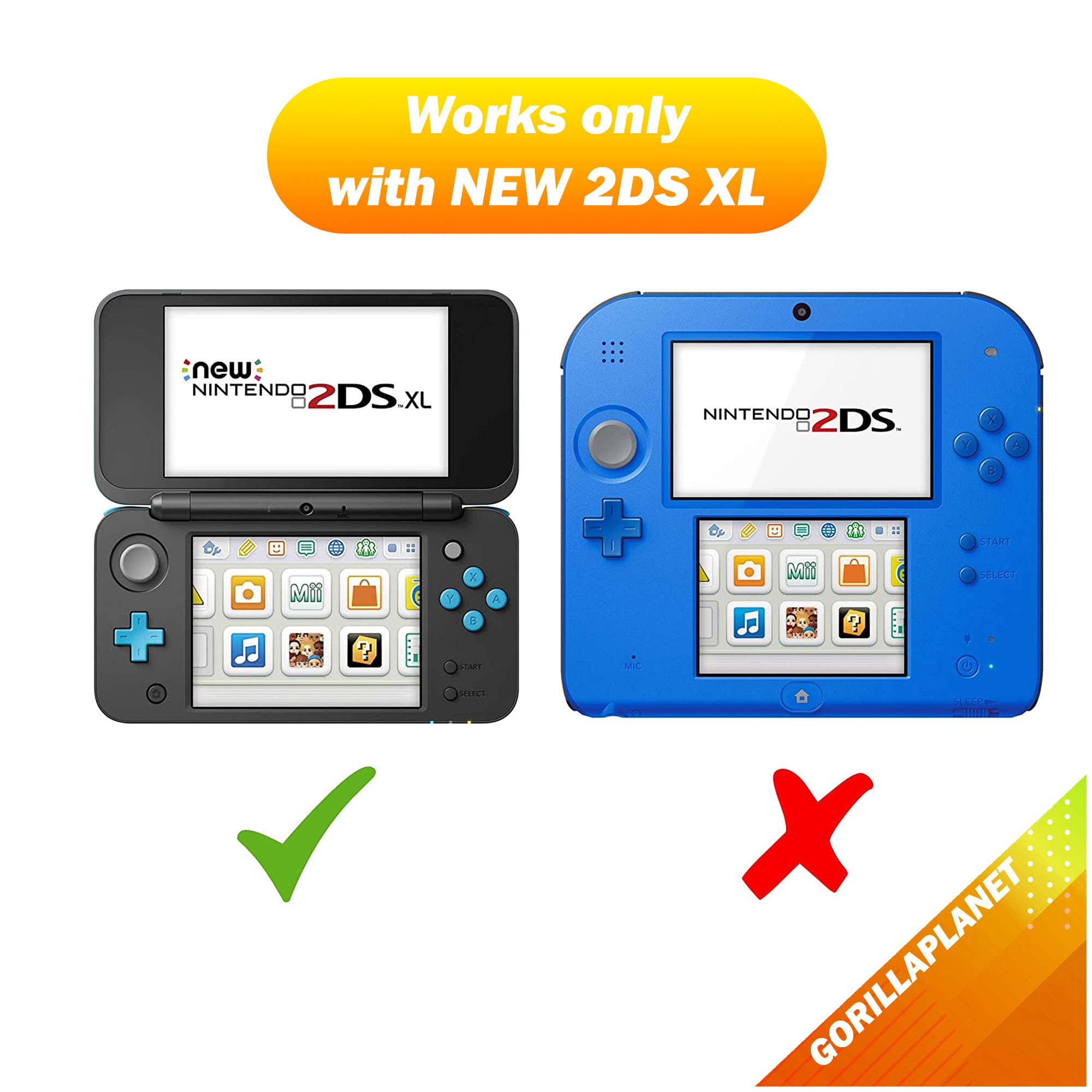 3 Compatible Stylus Pens for New Nintendo 2DS XL - Black Touch Screen Stylus Set - Perfect for Gaming, Drawing & Precise Touchscreen Control