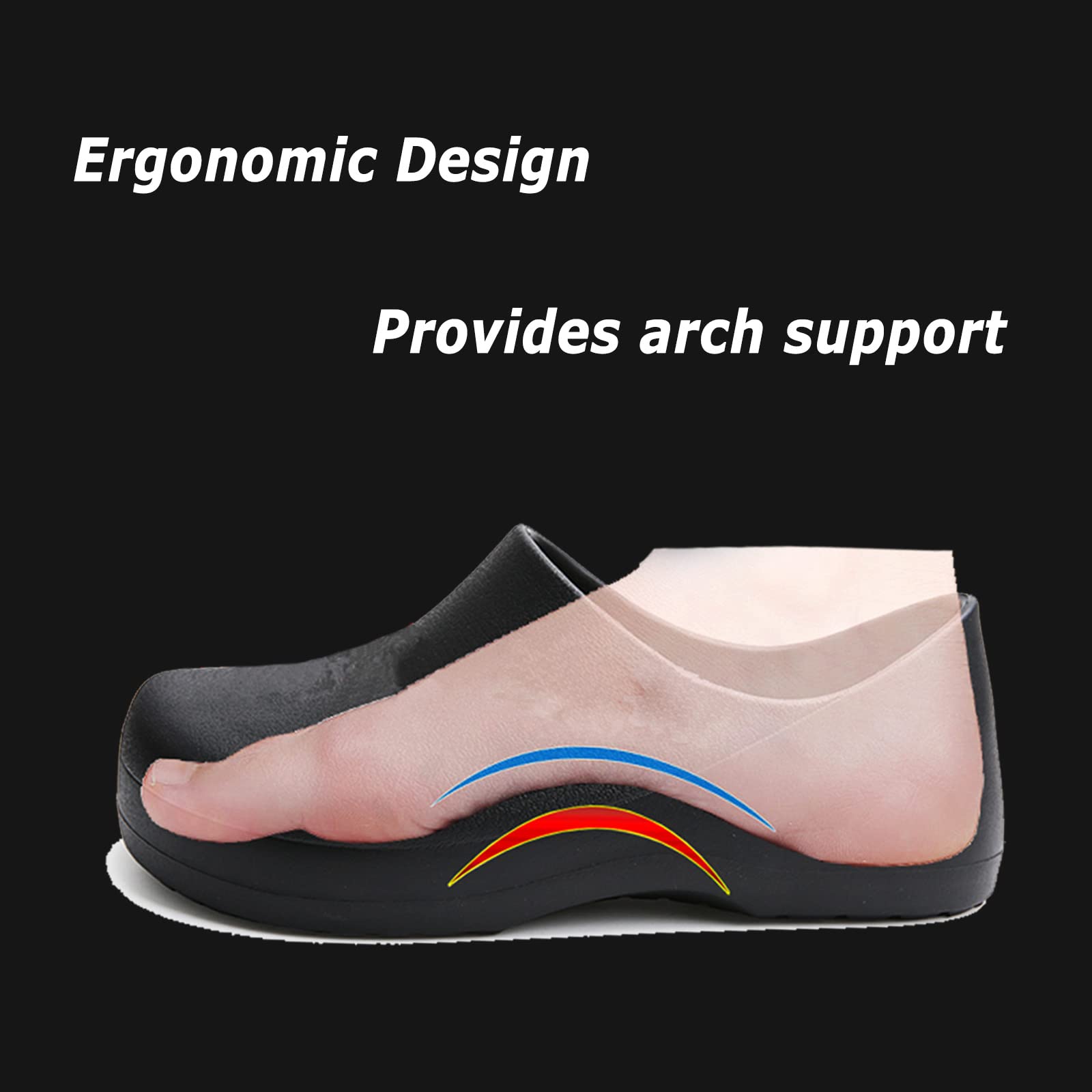 **Meidiastra Non-Slip Chef Shoes for Men & Women – Waterproof, Oil-Proof Kitchen Work Shoes – Ideal for Cooking, Nursing, Gardening & Food Service Professionals**