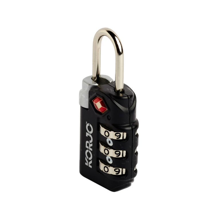 Korjo TSA Approved Combination Lock - Secure Luggage & Travel Bags for Airports, Gyms & Lockers