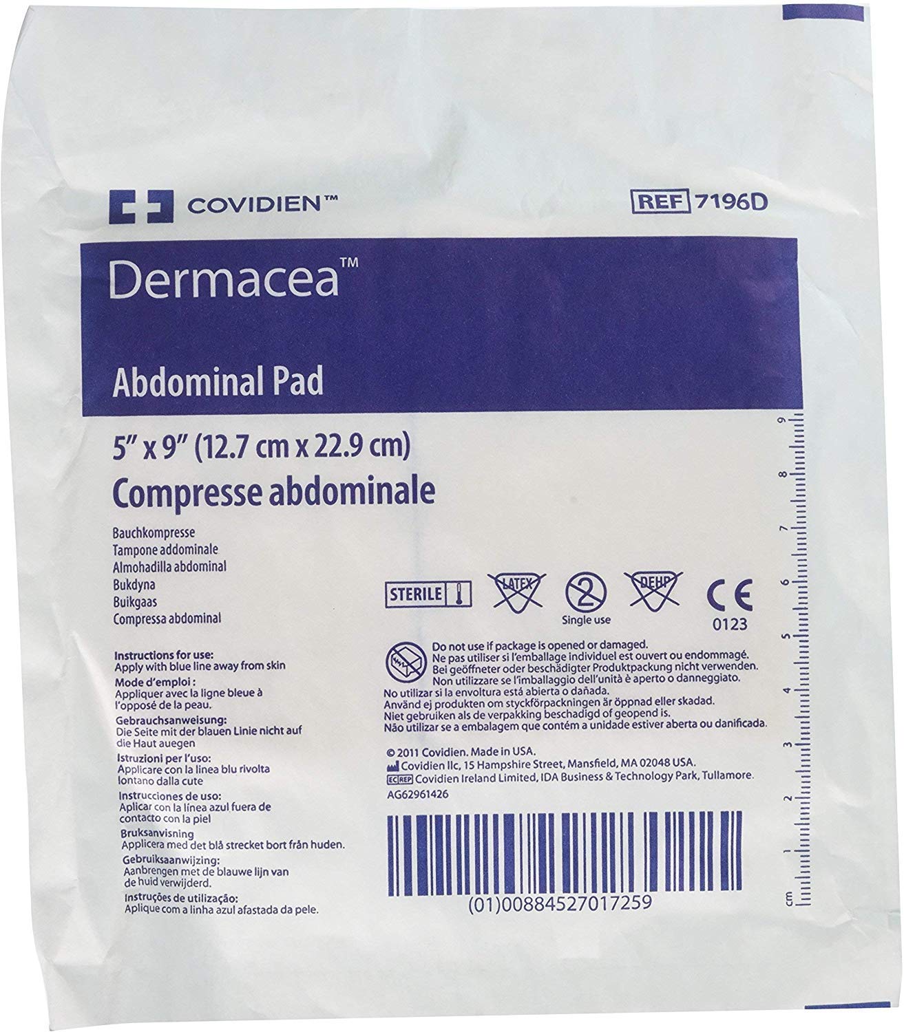 Dermacea Abdominal Pad - Postpartum Recovery & C-Section Support - Soft Medical-Grade Absorbent Pads for Wound Care, Comfort & Protection - Ideal for Post-Surgery, Maternity & Healing Needs