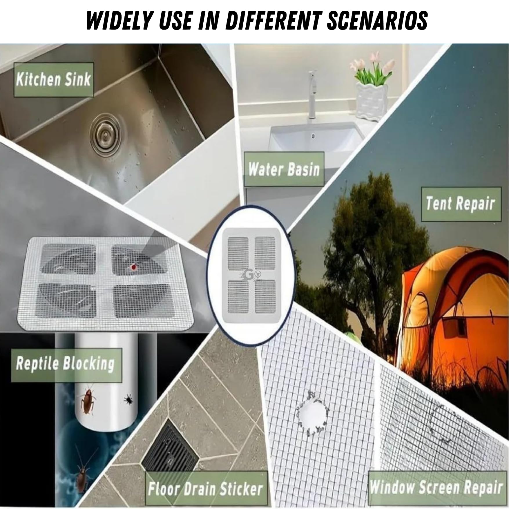 10 Pack Disposable Shower Drain Hair Catcher - Waterproof Mesh Stickers for Bathroom, Kitchen, Sink & Bathtub (10cm X 10cm) - Prevent Clogs, Easy Cleanup for Home & Apartment Essentials