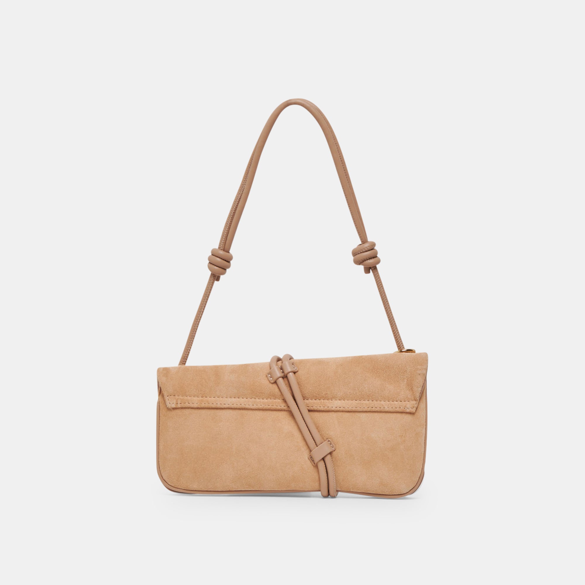 ALICE Genuine Suede Shoulder Bag for Women - Soft Beige Leather Crossbody Purse - Perfect for Work, Travel & Everyday Use