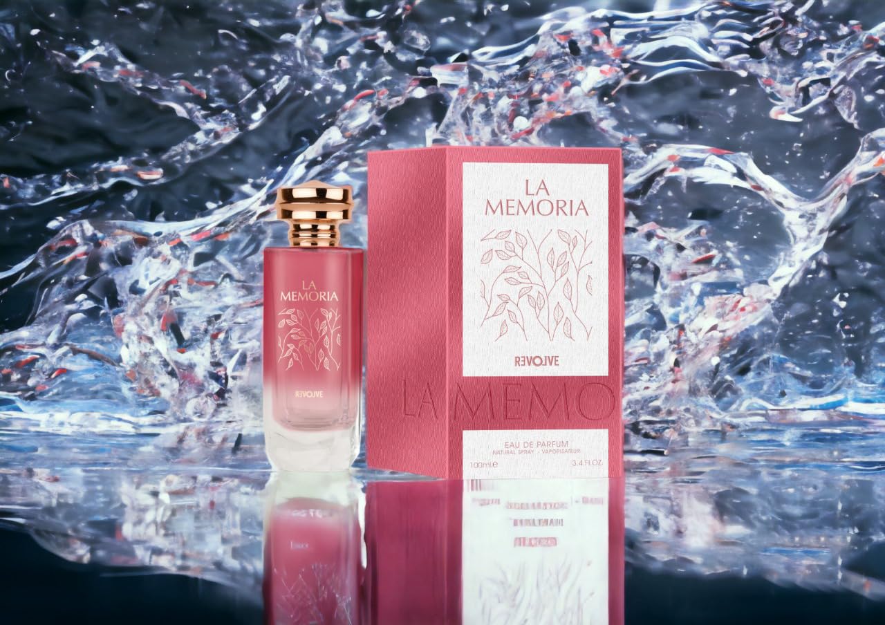 REVOLVE LA MEMORIA Eau De Parfum - 100ml Luxury Long Lasting Perfume for Women, UAE Made Fragrance | Perfect for Date Night, Office & Special Occasions