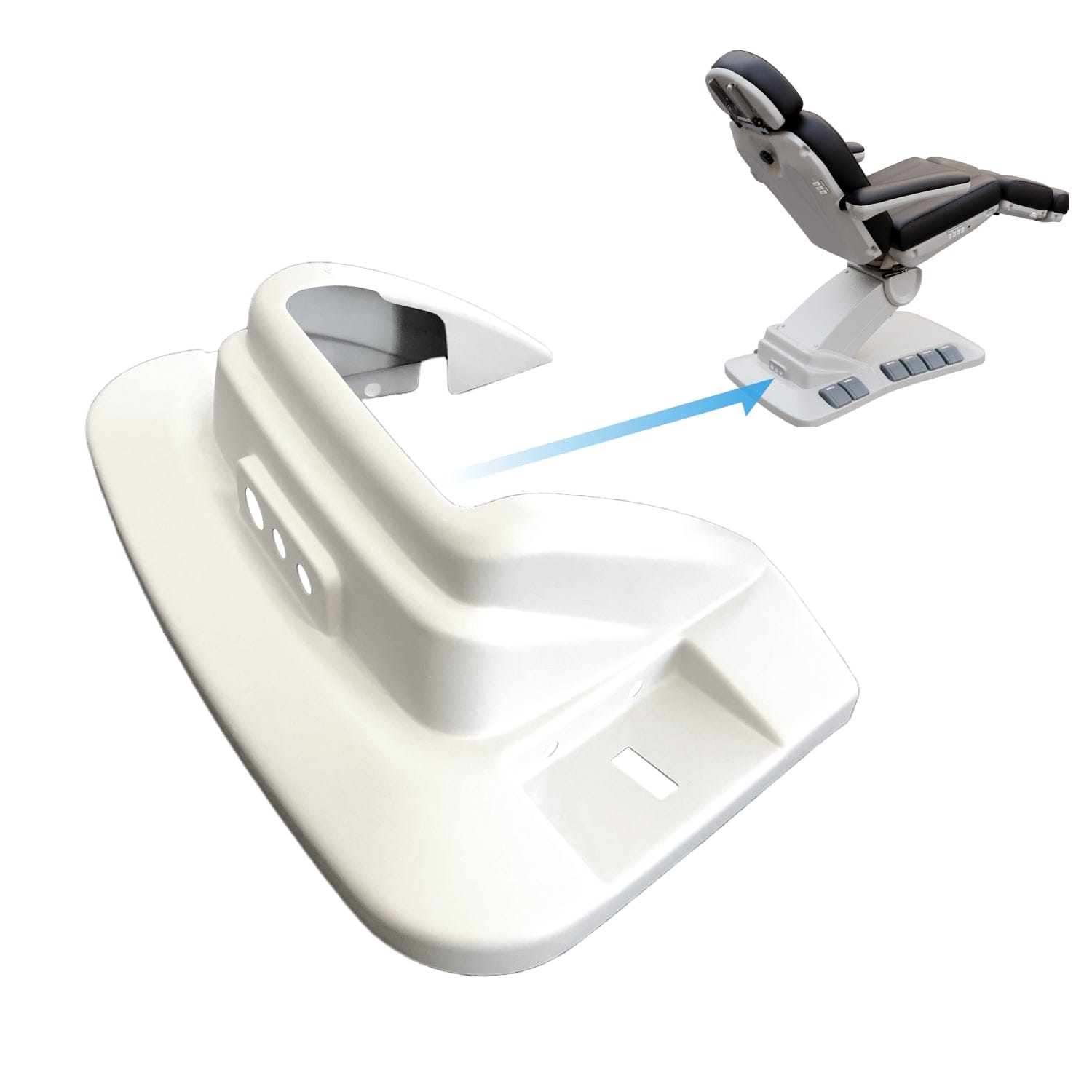 2246EB Treatment Chair Base (Rear Plastic) - Durable Replacement Part for Medical & Spa Chairs - Perfect for Clinics, Salons & Home Use
