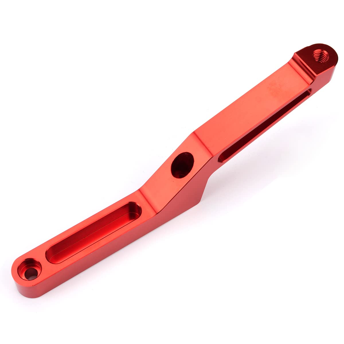 Motorcycle Steering Damper Stabilizer - Adjustable Steering Control with Mounting Bracket Kit for Kawasaki Ninja ZX6R 2009-2019 (Red+Red) | Improves Handling & Safety for Street Racing & Track Days