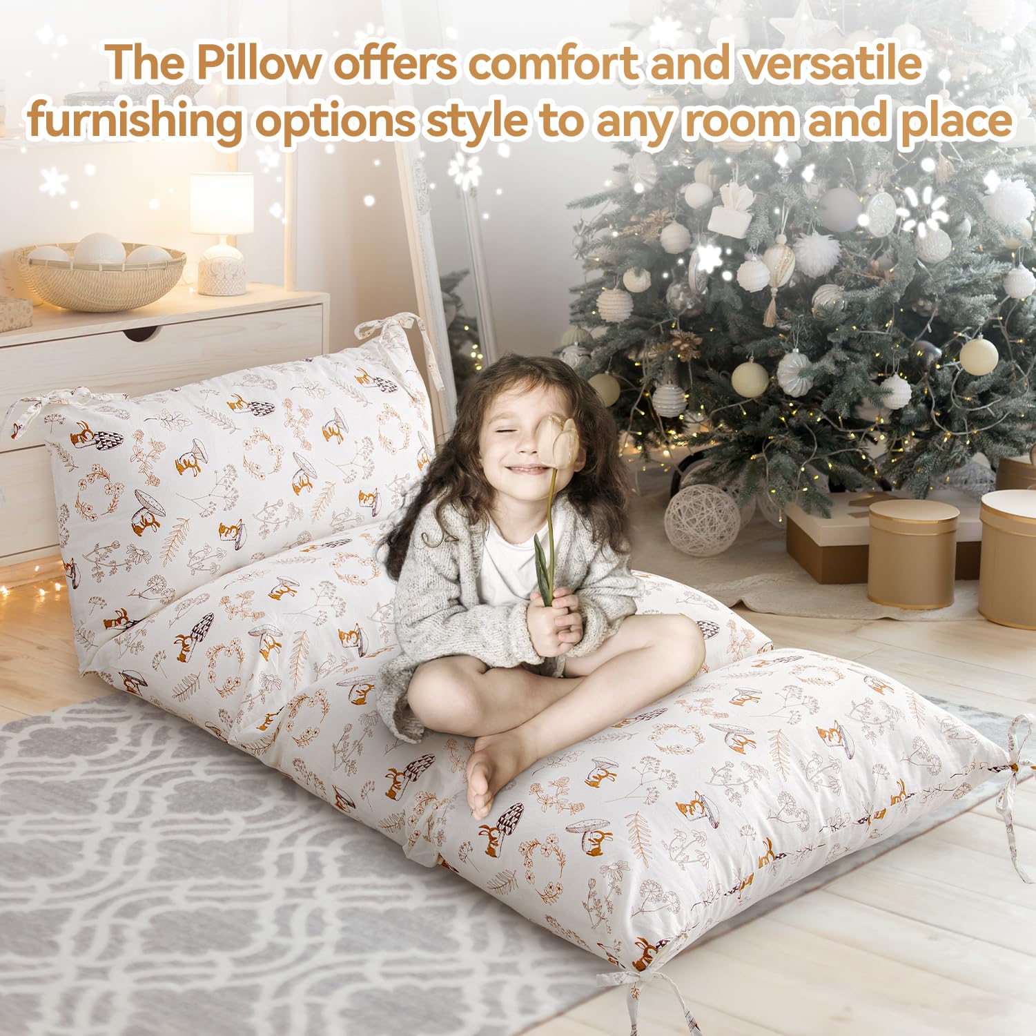 **Non-Slip Climbing Arch Cushion - Soft Rocker Pillow for Toddlers, Floor Lounger Seat with Removable Cover, Kids Nap Mat & Playtime Floor Pillow - Perfect for Playrooms, Daycare & Montessori Activities**