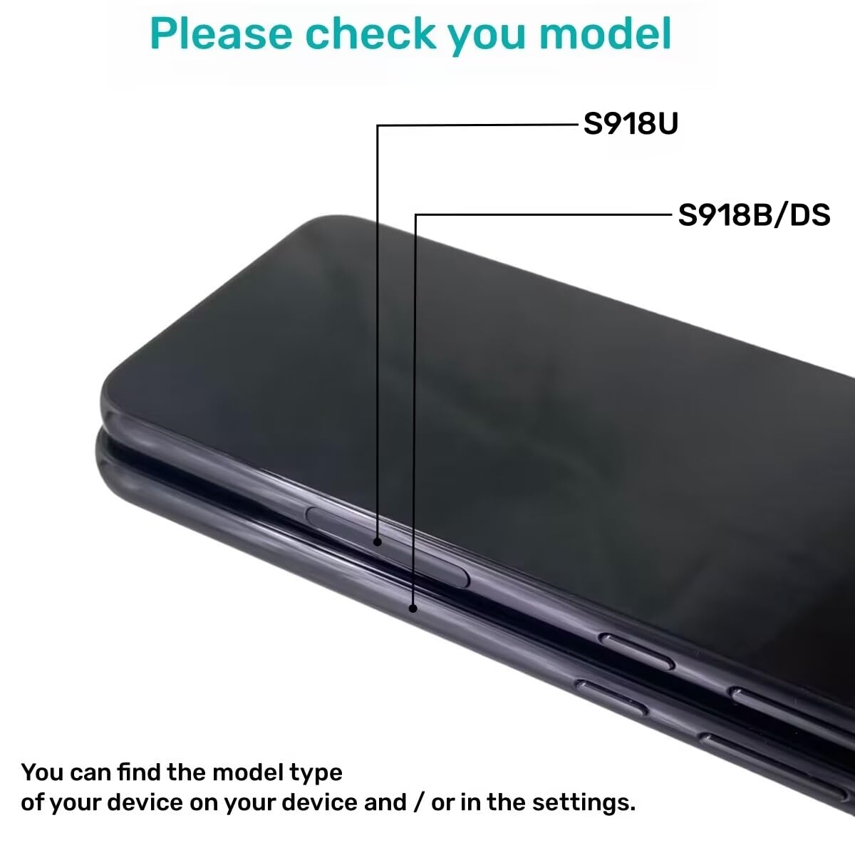 OLED Screen Replacement for Samsung Galaxy S23 Ultra 5G (S918U/S918A) - Full LCD Display Assembly with Touch Digitizer, Frame & Repair Tools - US Version (Black) - Perfect for DIY Phone Screen Repair & Replacement