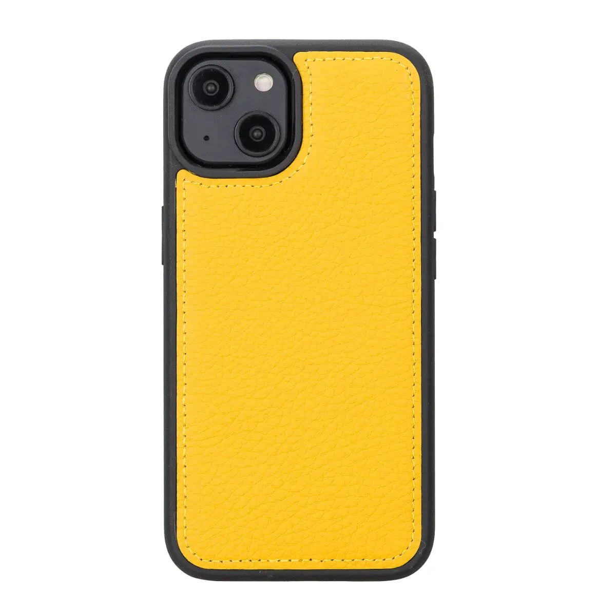 Premium Yellow Leather Wallet Case for iPhone 14 - Slim Protective Cover with Card Slots | Perfect for Everyday Use, Travel & Business Meetings