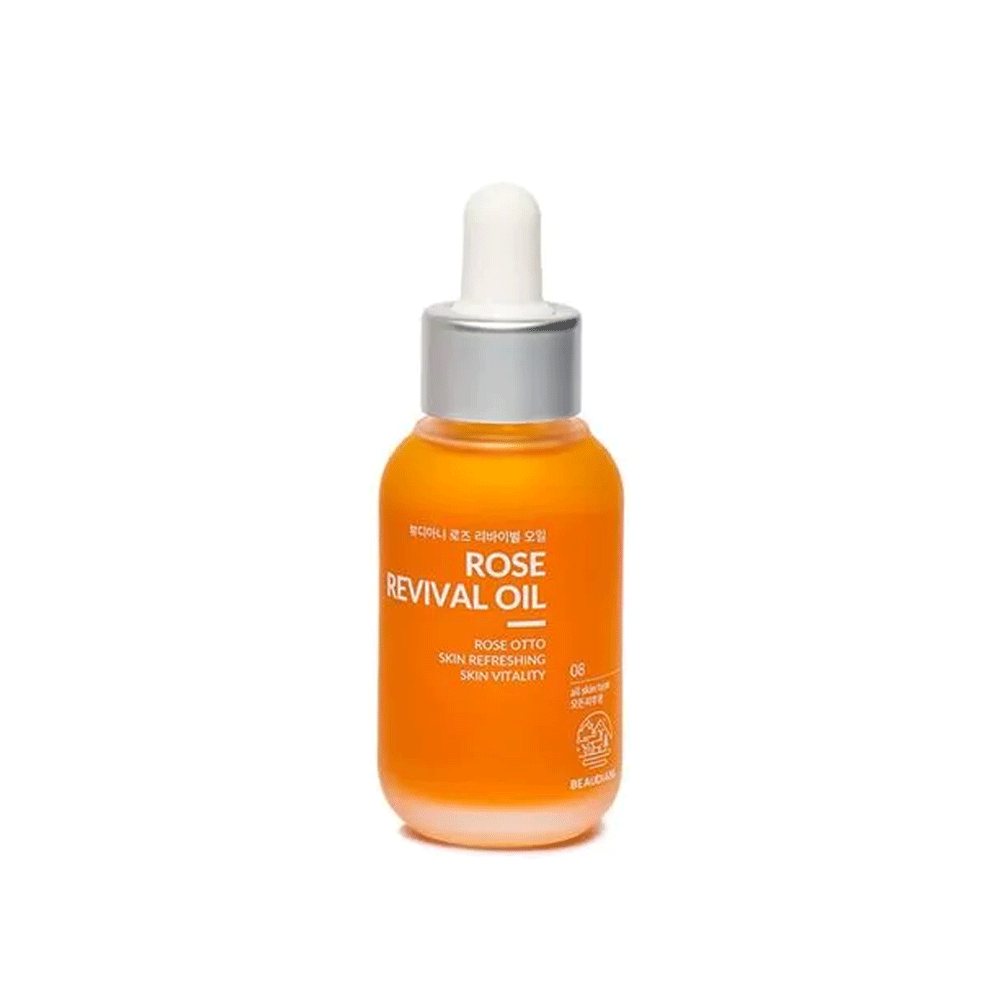 BEAUDIANI Rose Revival Oil 30ml - 100% Pure Organic Facial Oil for Hydration & Anti-Aging - Perfect for Night Routine & Dry Skin Care