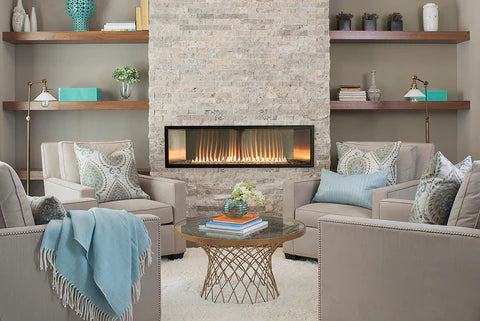 Empire Comfort Systems VFLB48FP30N 48-Inch Vent-Free Linear Gas Fireplace - Perfect for Living Rooms, Bedrooms & Outdoor Spaces