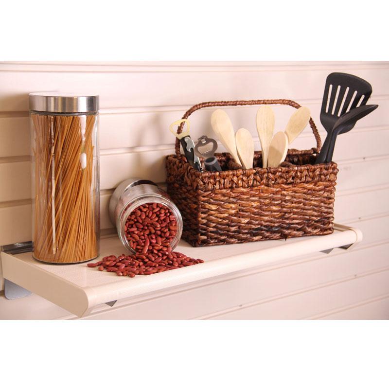 HandiSolutions 24-Piece Resin Shelf Bracket Kit - Heavy Duty Floating Shelf Supports for Home, Office & Garage Organization
