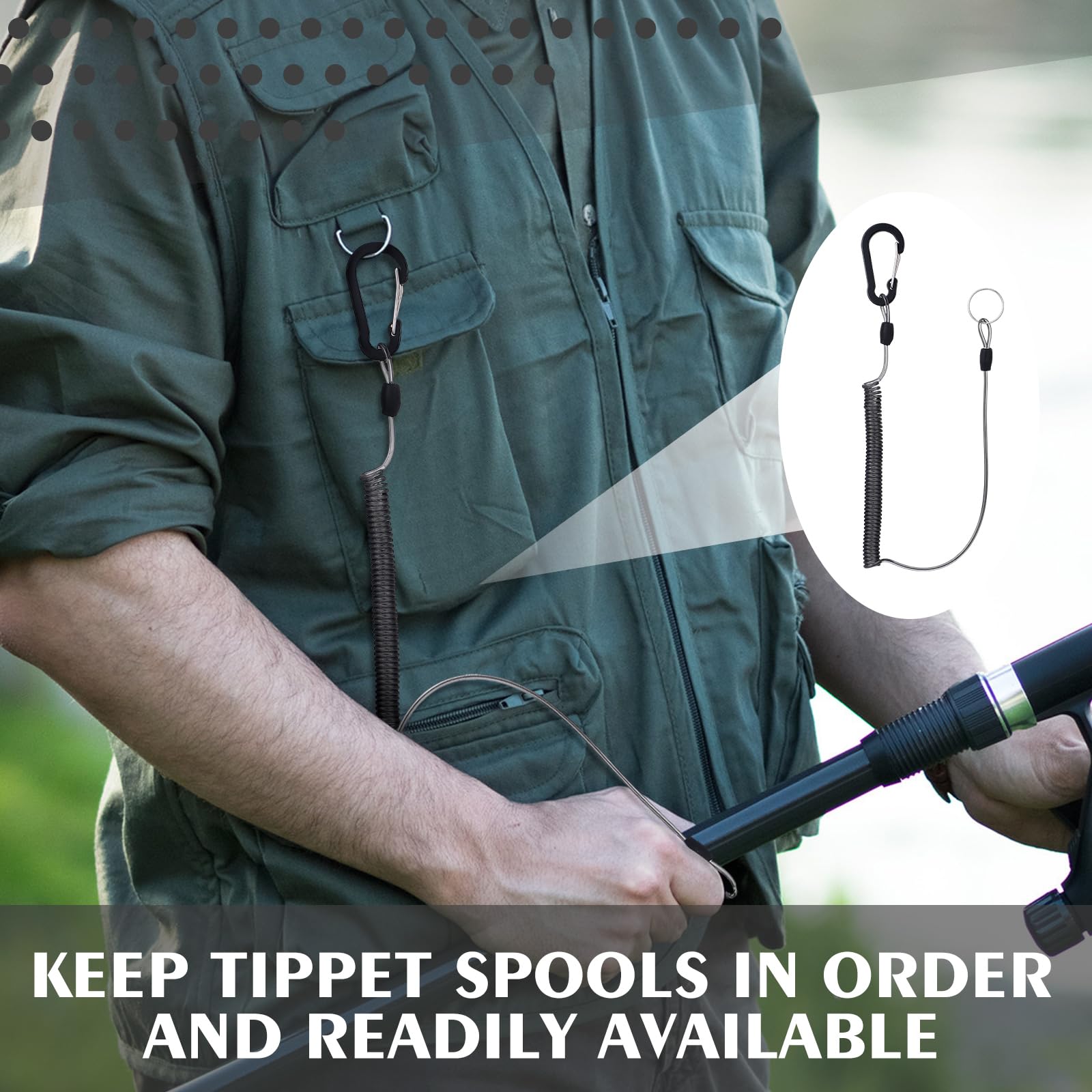 **31-Piece Fly Fishing Tools Kit with Flies, Forceps, Lanyard, Clippers, Tippet Holder & Zinger Retractor – Complete Fly Tying Accessories for Anglers – Perfect for Trout, Bass & Saltwater Fishing**    *(Use Cases: Ideal for fly fishing enthusiasts, beginners, and professionals looking for a comprehensive kit to tie flies, handle gear, and enhance their fishing experience on rivers, lakes, or coastal waters.)*