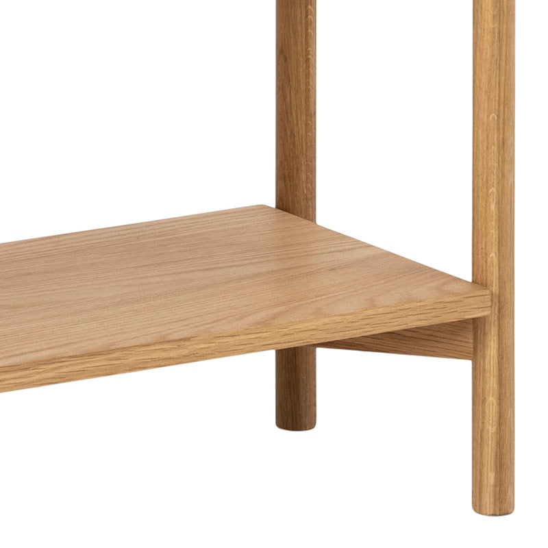 Braidwood 86cm Natural Oak Wooden Shelving Unit - Stylish Storage for Living Room, Bedroom, or Home Office