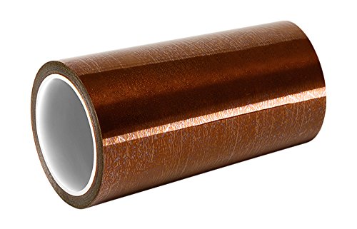 3M 1218 Amber Polyimide Film Tape with Acrylic Adhesive - 36 Yards x 5.67 Inches - High Temperature Resistant Electrical Insulation Tape for PCB Repair, Wire Harness & Electronics Manufacturing