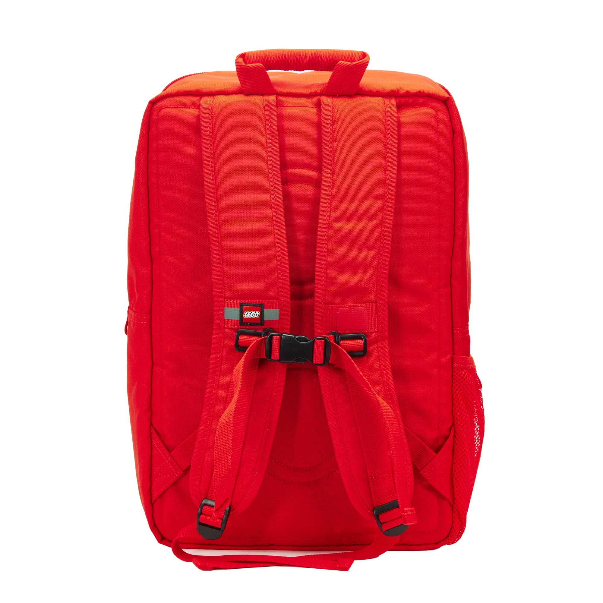 LEGO® Brick Tile Backpack for Kids & Adults - Durable Red School Backpack with Customizable LEGO® Baseplate - Perfect for School, Travel & LEGO® Fans