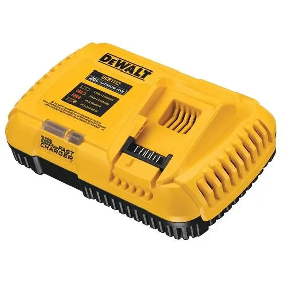 DEWALT DCB1112 20V FLEXVOLT Fast Battery Charger - Compatible with DEWALT 20V & FLEXVOLT Tools - Perfect for Job Sites & Home Workshops