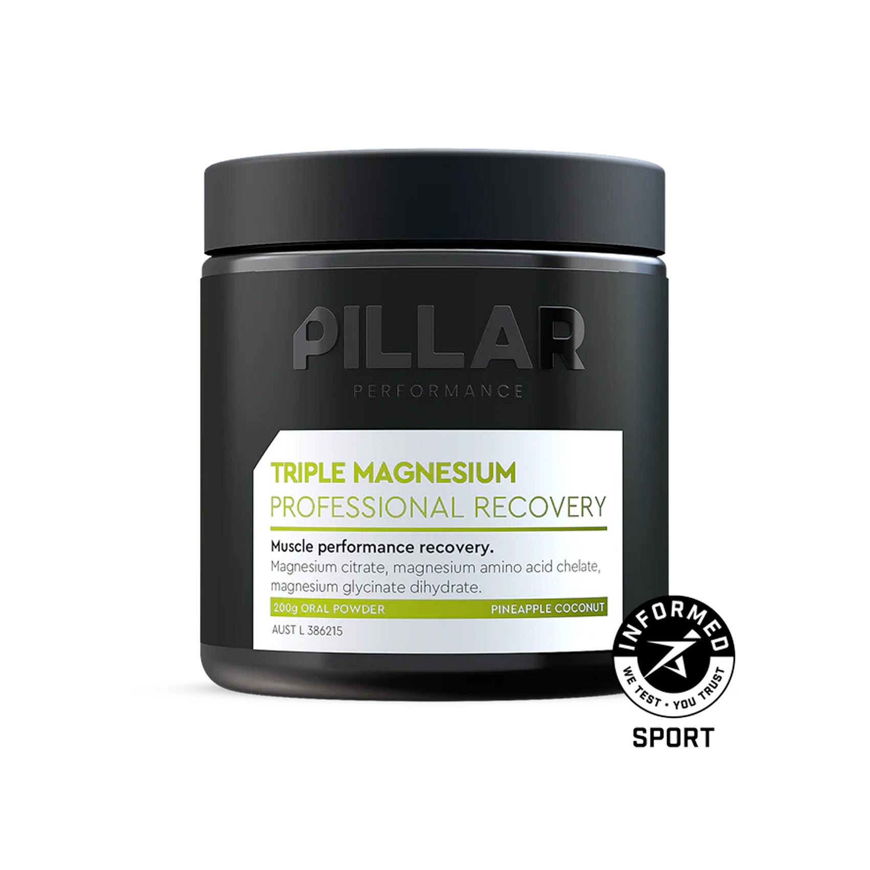 PILLAR Performance Triple Magnesium Supplement - High Absorption Magnesium Complex for Muscle Recovery, Sleep & Stress Relief - Ideal for Athletes, Fitness & Daily Wellness