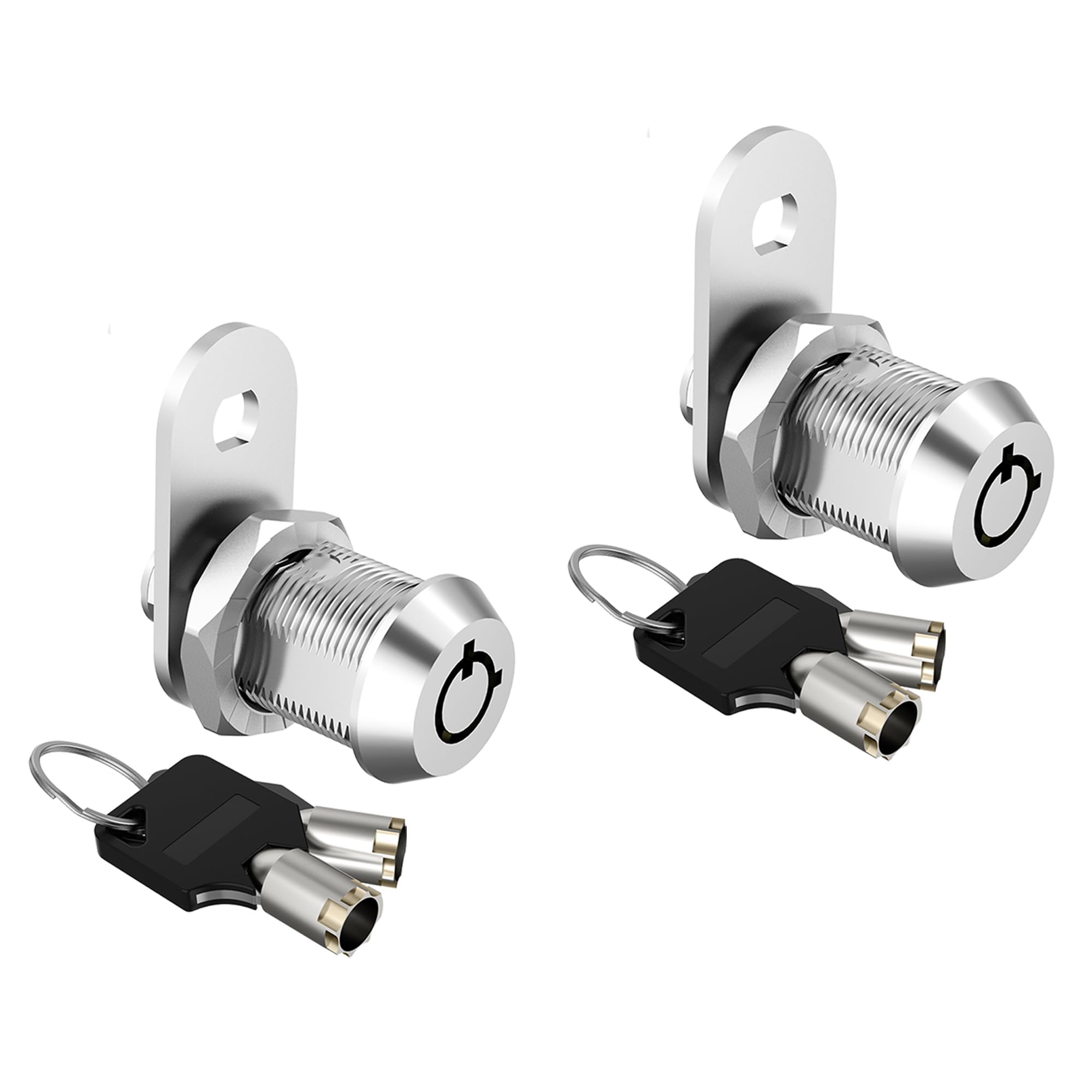 2 Pack Keyed Alike Cabinet Locks with Keys - 5/8