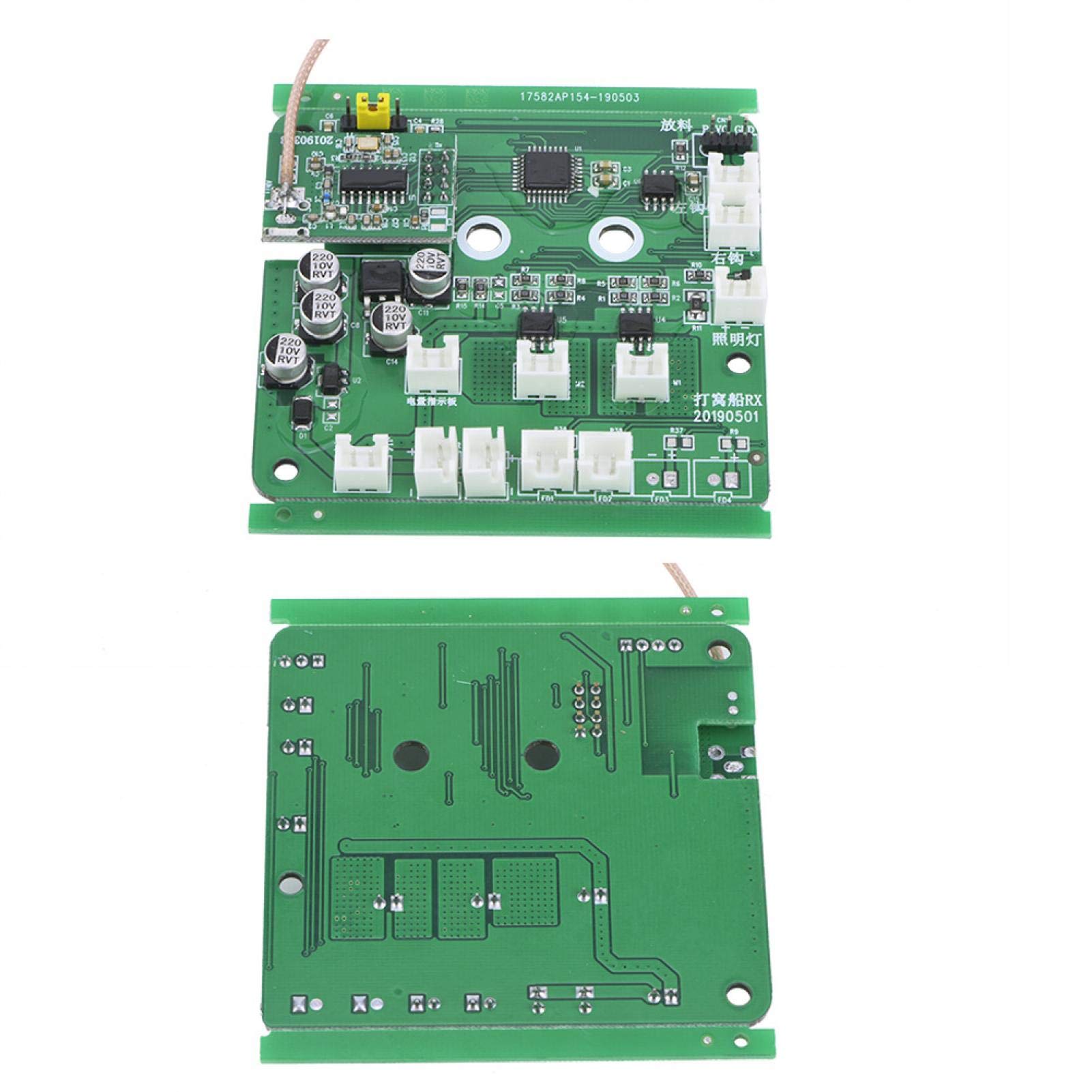 Lightweight RC Boat PCB - Durable Portable Printed Circuit Board for Remote Control Fishing Bait Boat | Perfect for RC Hobbyists & Fishing Enthusiasts