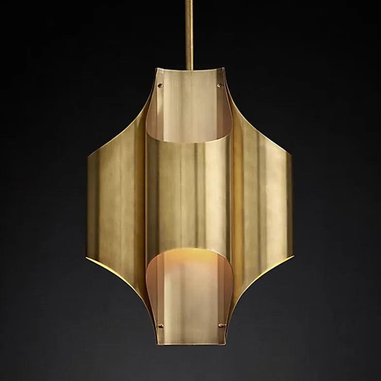 Modern Wave Metal Sheet Pendant Light - Sleek Ceiling Lighting for Dining Room, Kitchen, or Bedroom Decor