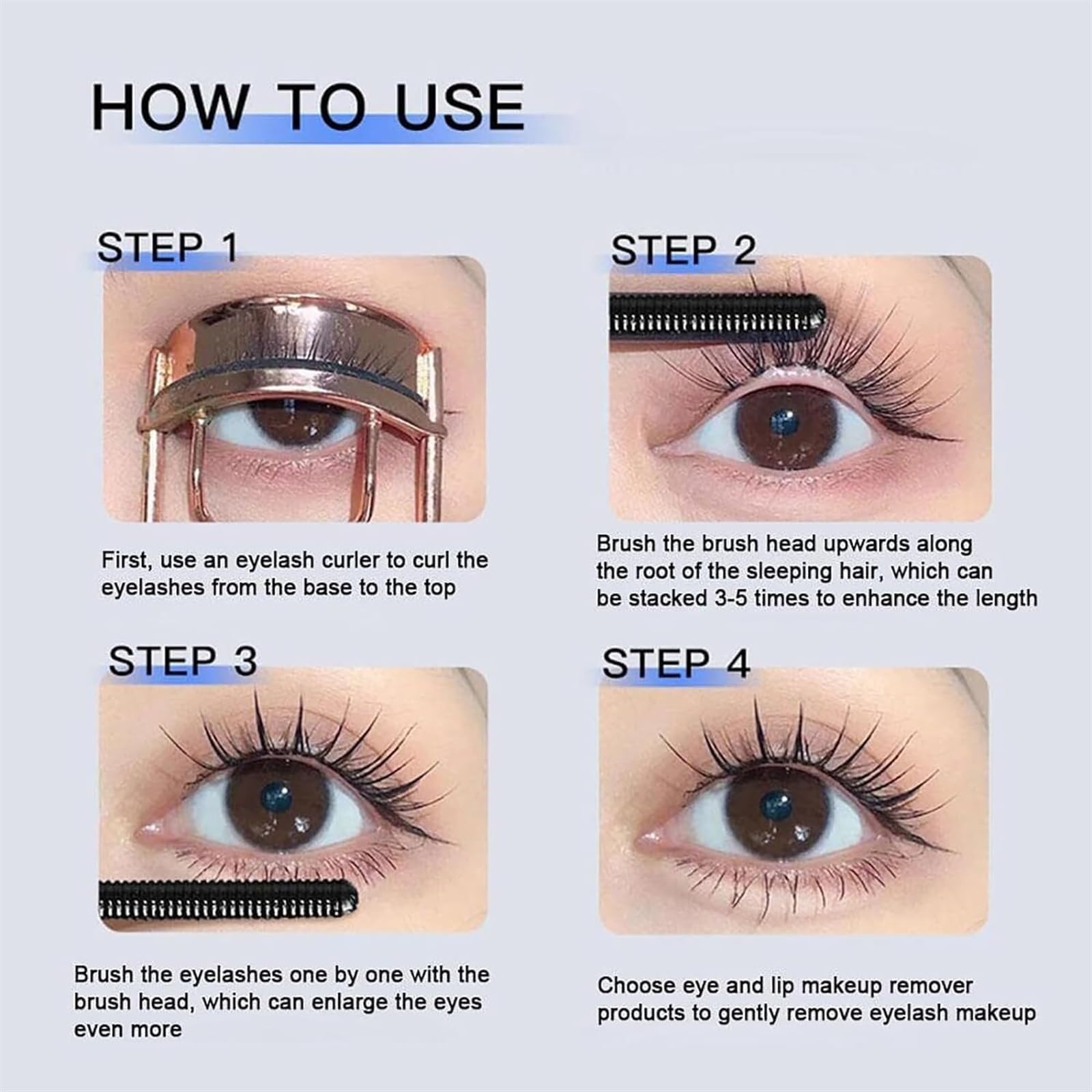 Sophia Belle Iron Wand Mascara 2025 - Black Washable Metal Mascara Wand for 3D Curling Eyelashes, Waterproof & Smudge-Proof - Perfect for Daily Makeup, Special Occasions & Professional Use