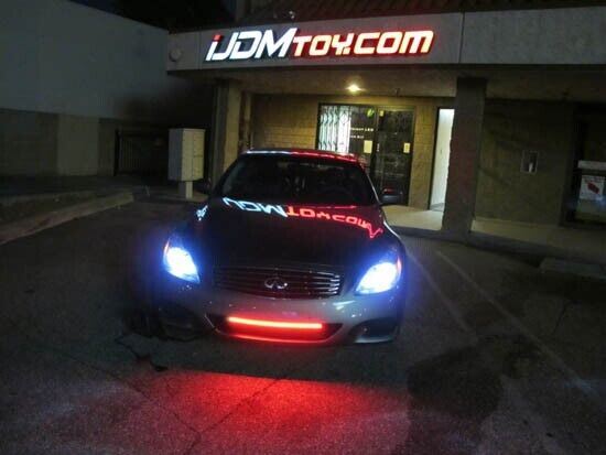 24/7 Color Under Hood & Behind Grille LED Knight Rider Strip Light Bar with Remote Control - Custom Car Lighting for Trucks, Jeeps & Off-Road Vehicles
