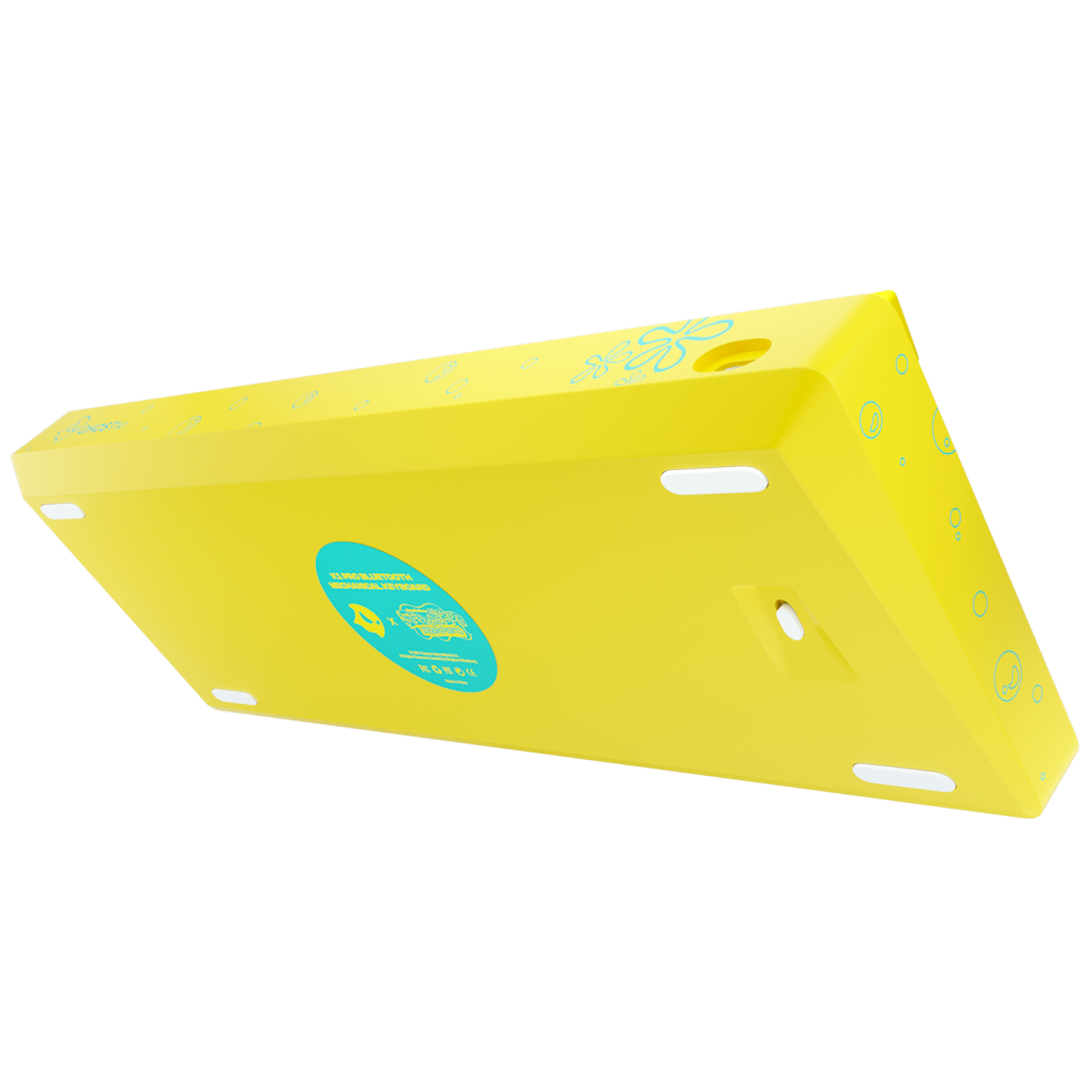 SpongeBob X Ghost K1 Pro Wireless Mechanical Gaming Keyboard - 60% Compact RGB Backlit Bluetooth 5.1 Hot-Swappable for PC/Mac - Perfect for Gaming, Office Work & Typing Enthusiasts