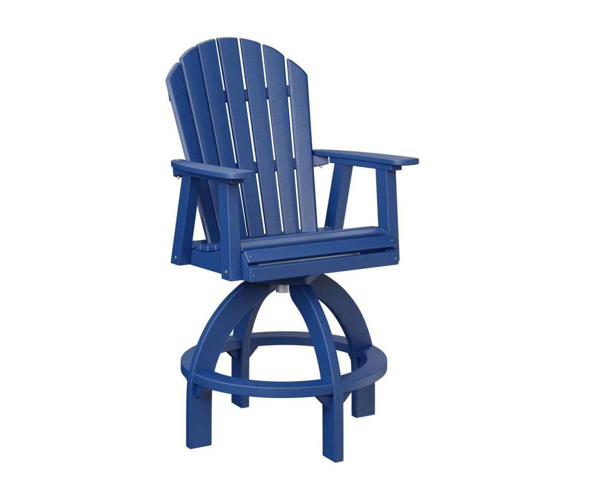 Berlin Gardens Comfo Back Swivel Bar Chair - Adjustable Height Counter Stool for Kitchen Island, Breakfast Nook & Home Bar - Comfortable Swivel Seat with Back Support