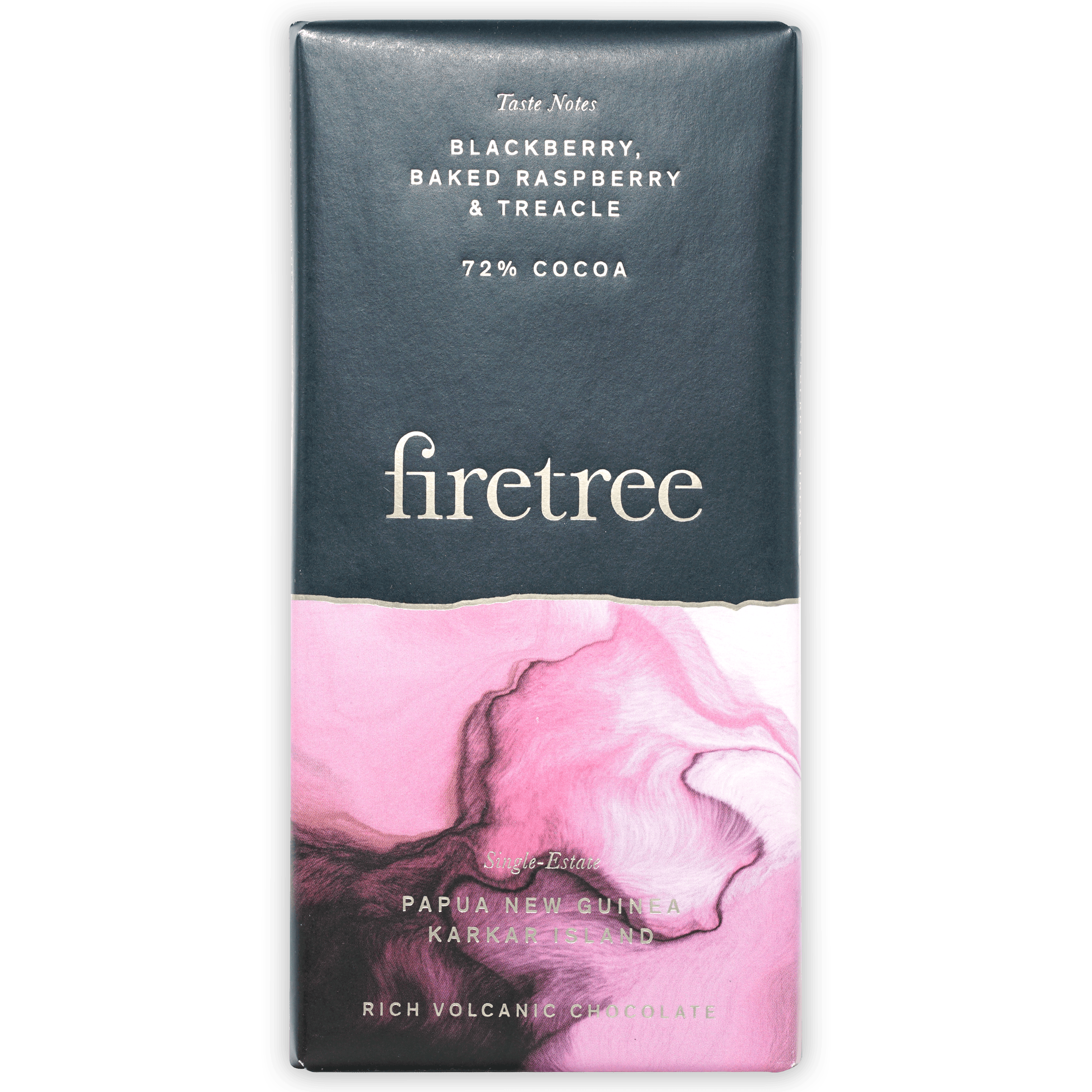 Premium Firetree Papua New Guinea Karkar 72% Dark Chocolate Bar - Single Origin Gourmet Chocolate for Baking, Gifts & Healthy Snacking