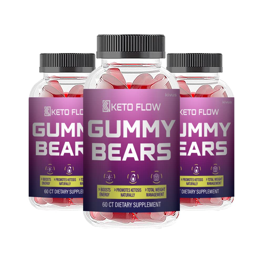 Kivus Keto Flow Gummies (3 Pack, 180 Gummies) - Sugar Free Ketogenic Diet Supplement for Weight Loss & Energy Boost - Perfect for Low Carb Lifestyle & On-the-Go Snacking
