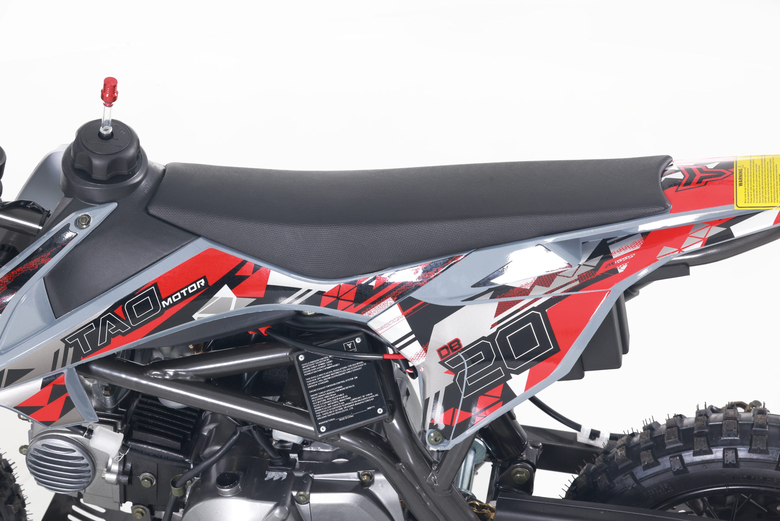 TaoMotor DB20 Kids Dirt Bike - 50cc Gas Powered Off-Road Motorcycle for Boys & Girls Ages 6-12 - Perfect for Backyard Riding, Trail Adventures & Off-Road Racing