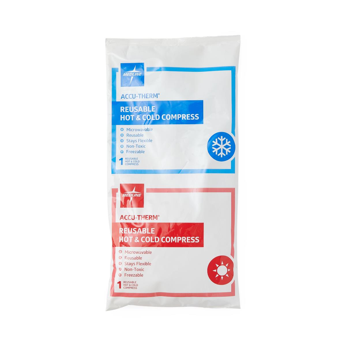 Accu Therm Hot & Cold Therapy Gel Packs for Pain Relief - Reusable Ice & Heat Packs for Muscle Soreness, Injuries, Headaches - Perfect for Sports Recovery, First Aid & Post-Surgery Care