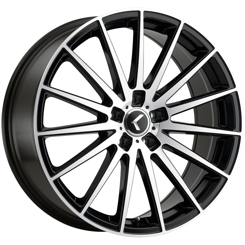 STUNNA Black Machined Face Aluminum Wheel 20x8.5 Inches 5x5 Bolt Pattern 38mm Offset - Durable Alloy Rims for Trucks, SUVs & Off-Road Vehicles