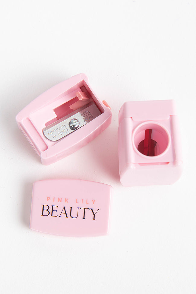 Pink Lily Beauty On Point Multi Pencil Sharpener - Dual Hole Design for Colored & Cosmetic Pencils - Perfect for Makeup Artists & Students - Final Sale