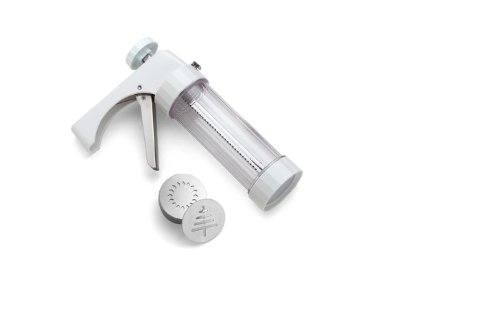 Kuhn Rikon Clear Cookie Press - Stainless Steel Cookie Maker for Perfect Homemade Cookies | Ideal for Holiday Baking, Party Treats & Gift Giving