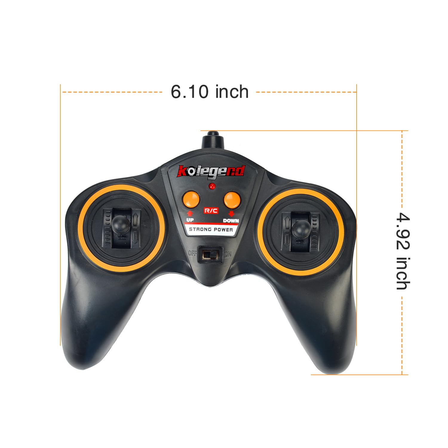 KOlegend 2.4GHz Wireless Remote Control Transmitter for RC Dump Truck - Replacement Parts for Construction Vehicle Toys | Perfect for Kids Play, Construction Site Simulation & RC Hobby Enthusiasts