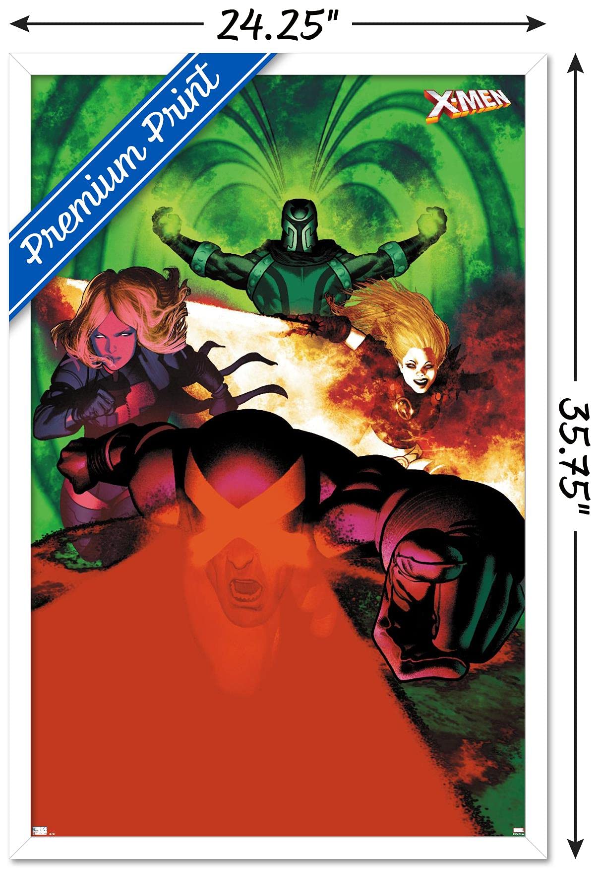 Marvel Comics X-Men Wall Poster - Emma Frost, Magneto, Magik & Cyclops | 34