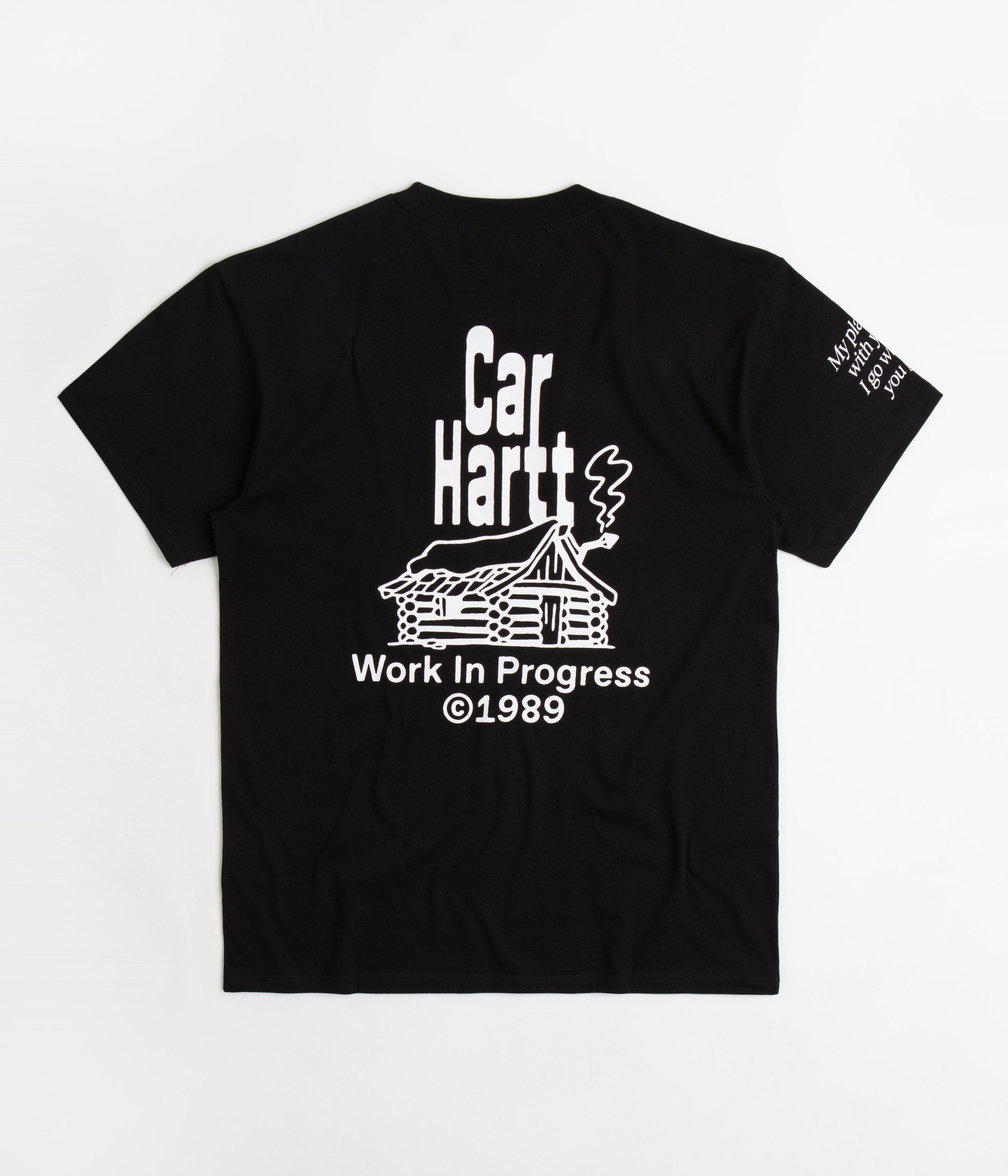 Carhartt Men's Classic Fit Short Sleeve T-Shirt - Black & White - Comfortable Cotton Tee for Work, Casual Wear & Outdoor Activities