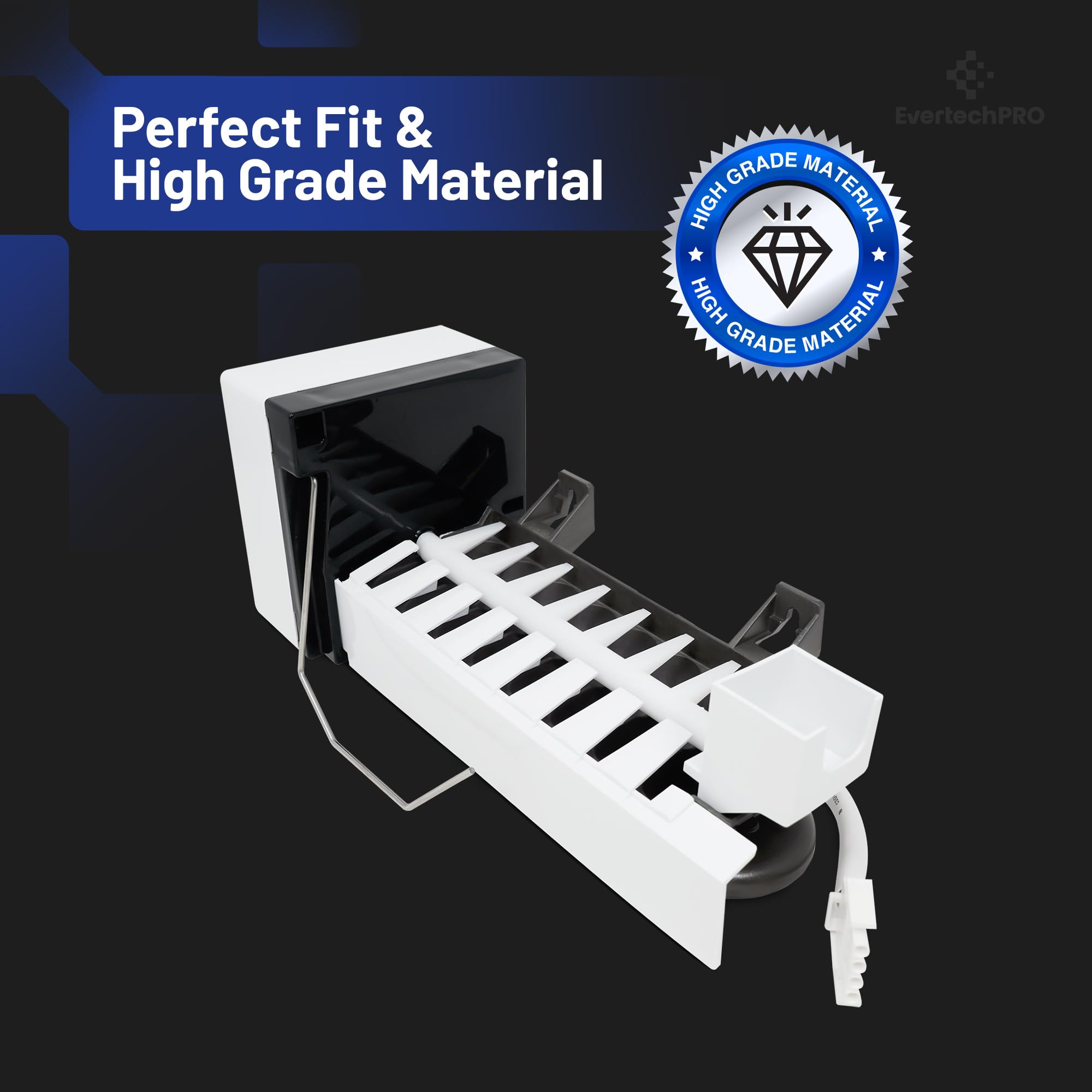 Frigidaire Refrigerator Ice Maker Replacement Part 241798224 - Compatible with Models 241798231, 241798201, 241642501, 5304445222, 5304456669 - Perfect for Kitchen & Home Appliance Repair