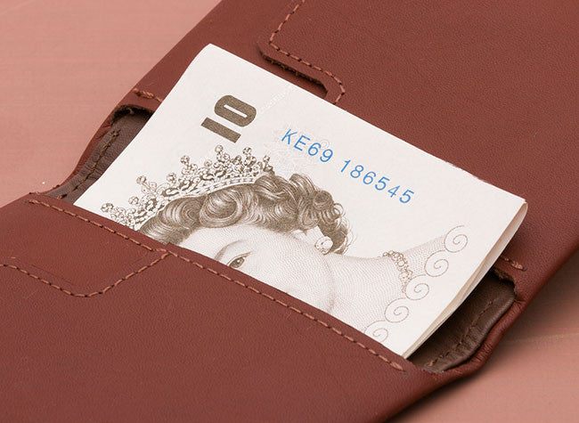 Bellroy Slim Sleeve Wallet - Ultra Thin Minimalist RFID Blocking Leather Wallet for Men - Perfect for Everyday Carry, Travel & Business Use