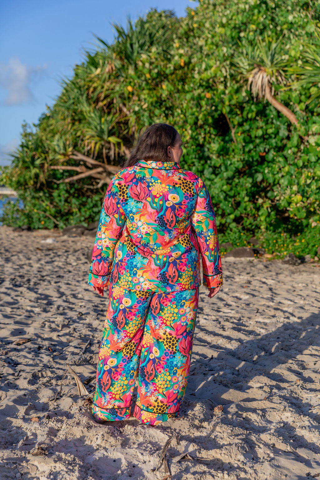 Kasey Rainbow Sundown LS Shirt & Pant Sleepwear Set - Cozy Matching Pajamas for Women | Perfect for Lounging, Sleepovers & Relaxing at Home