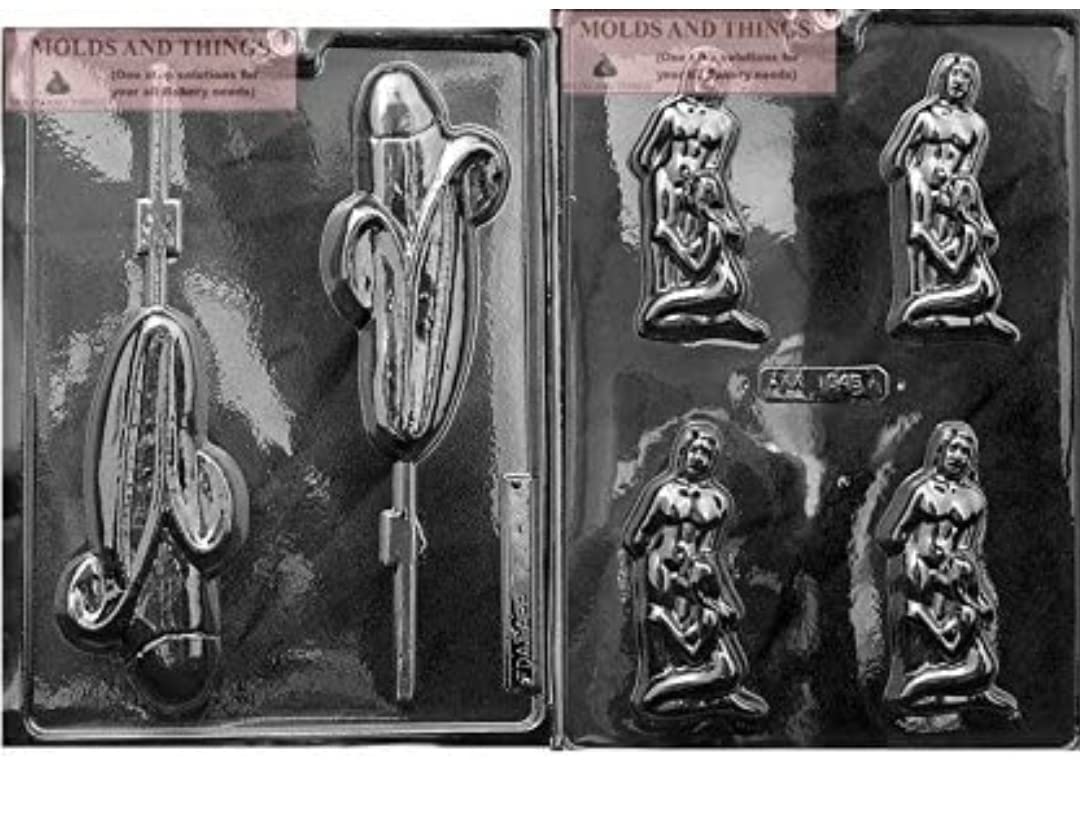 LICKY LOLLY Adult Chocolate Candy Mold & DEEP THROAT Chocolate Candy Mold Kit - Premium Silicone Molds for DIY Chocolate Making with Step-by-Step Instructions - Perfect for Valentine's Day, Bachelorette Parties & Adult-Themed Events
