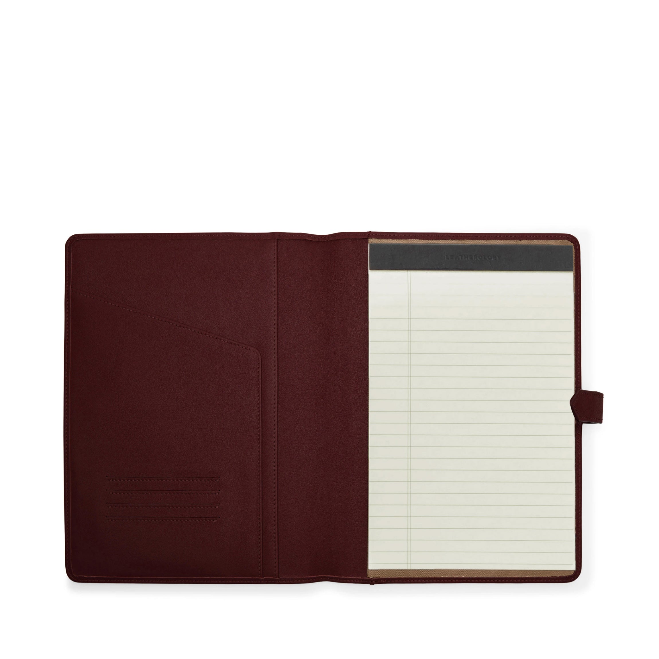 Professional B5 Snap Padfolio in Bordeaux - Perfect for Business Meetings, Presentations, and Office Organization