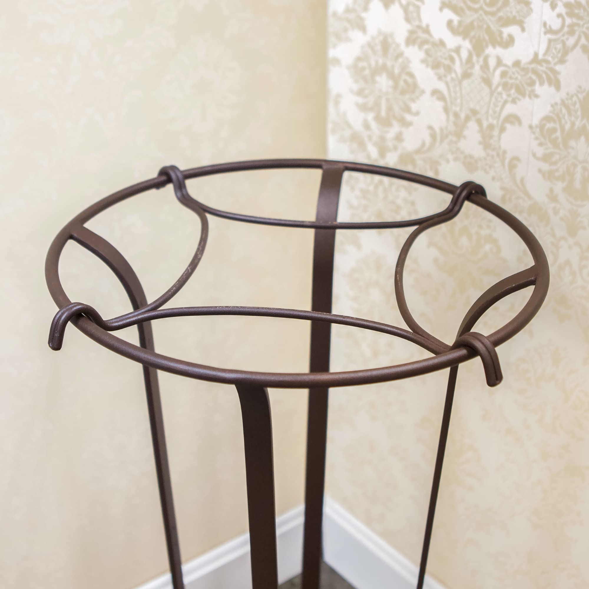 Achla Designs 120-0018 Tulip Insert Stand - Roman Bronze Powdercoat Finish for Garden Decor, Flower Arrangement, and Outdoor Home Decor