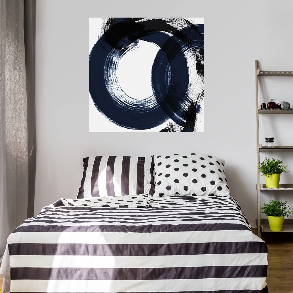 Hand-Painted Fine Art Canvas Wall Decor - Deep Eternity Abstract Painting by Artist Isabelle Z - 22x22 Inch Gallery Wrapped Ready to Hang - Perfect for Living Room, Bedroom, Office & More - Adds Elegance to Modern Home Decor