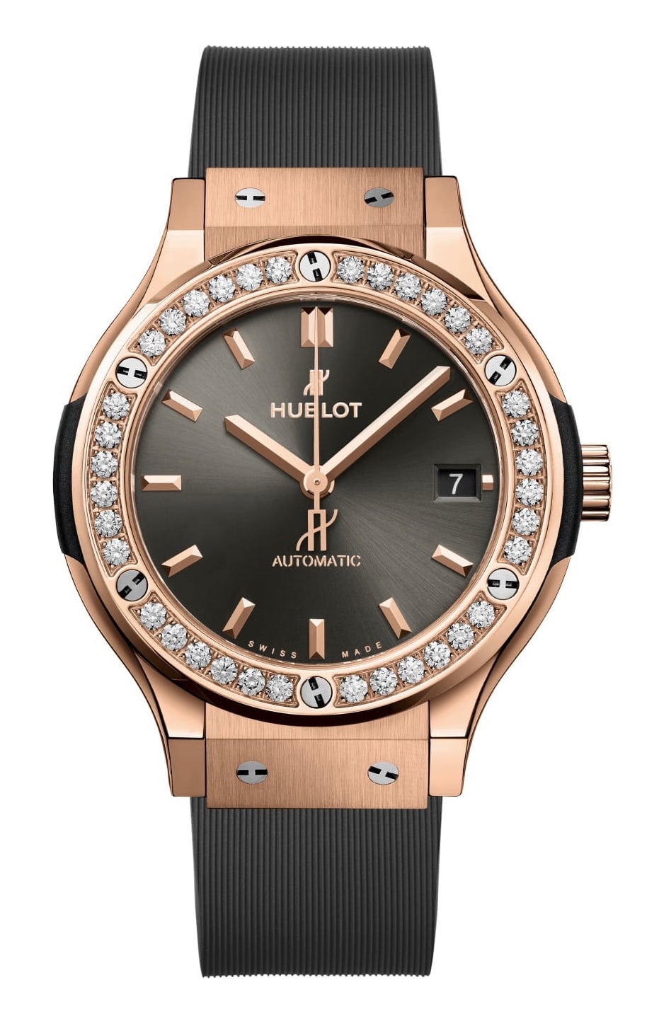 Hublot Classic Fusion 18K King Gold & Diamond Unisex Luxury Watch - Perfect for Business Meetings, Gala Events & Special Occasions